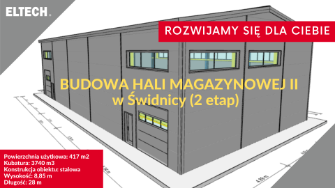 BUDOWA HALI MAGAZYNOWEJ II 2 etap na www aktualności