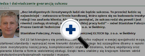 Publikacja w magazynie przedsiębiorców „Europejska Firma”
