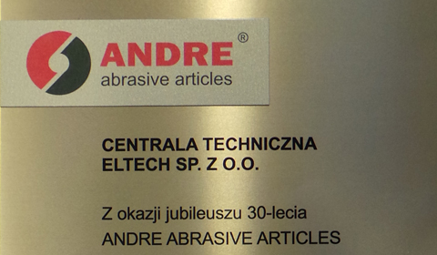PODZIĘKOWANIA ZA WIELOLETNIĄ WSPÓŁPRACĘ OD FIRMY ANDRE