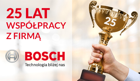 PODZIĘKOWANIA ZA 25-LAT WSPÓŁPRACY OD FIRMY BOSCH ELEKTRONARZĘDZIA