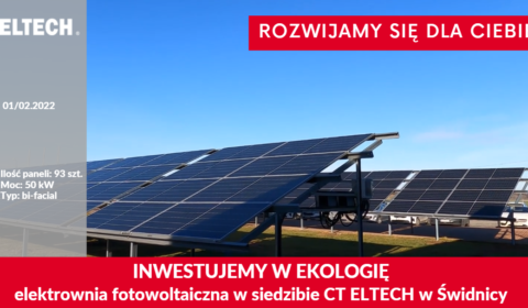 Inwestujemy w ekologię. Elektrownia fotowoltaiczna